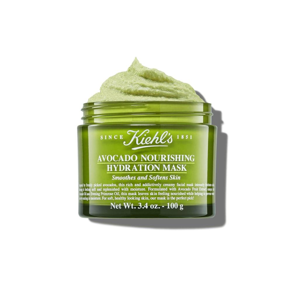 imageKiehls Avocado Nourishing Hydration Mask Rich ampamp Creamy Face Mask Hydrates ampamp Soothes Skin with Evening Primrose Oil Maintains Facial Elasticity Helps Reduce Dryness Parabenfree Fragrancefree34 Fl Oz  100 ml