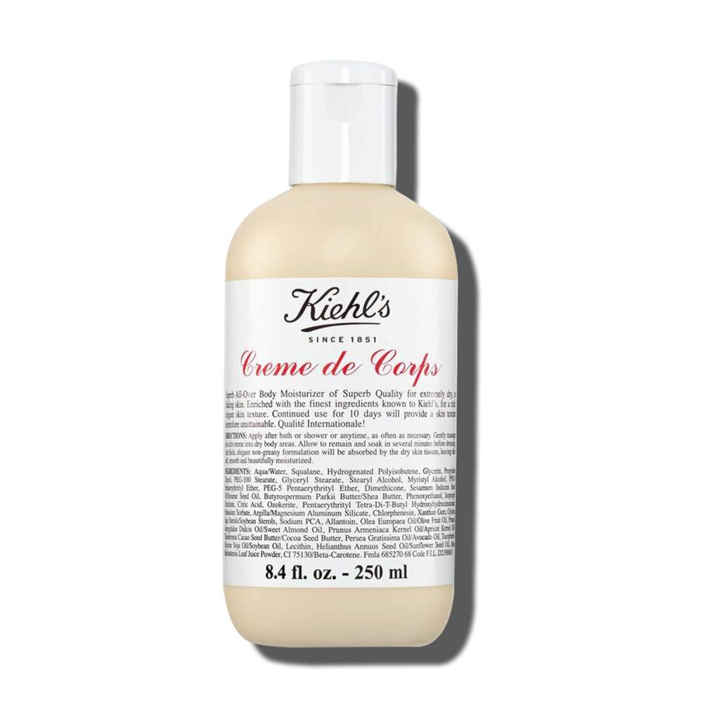 imageKiehls Creme de Corps Rich Luscious Body Lotion with Cocoa Butter and Shea Butter for Fast Absorbing Hydration Skin Feels Soft and Smooth Suitable for All Skin Types84 Fl Oz  250 ml