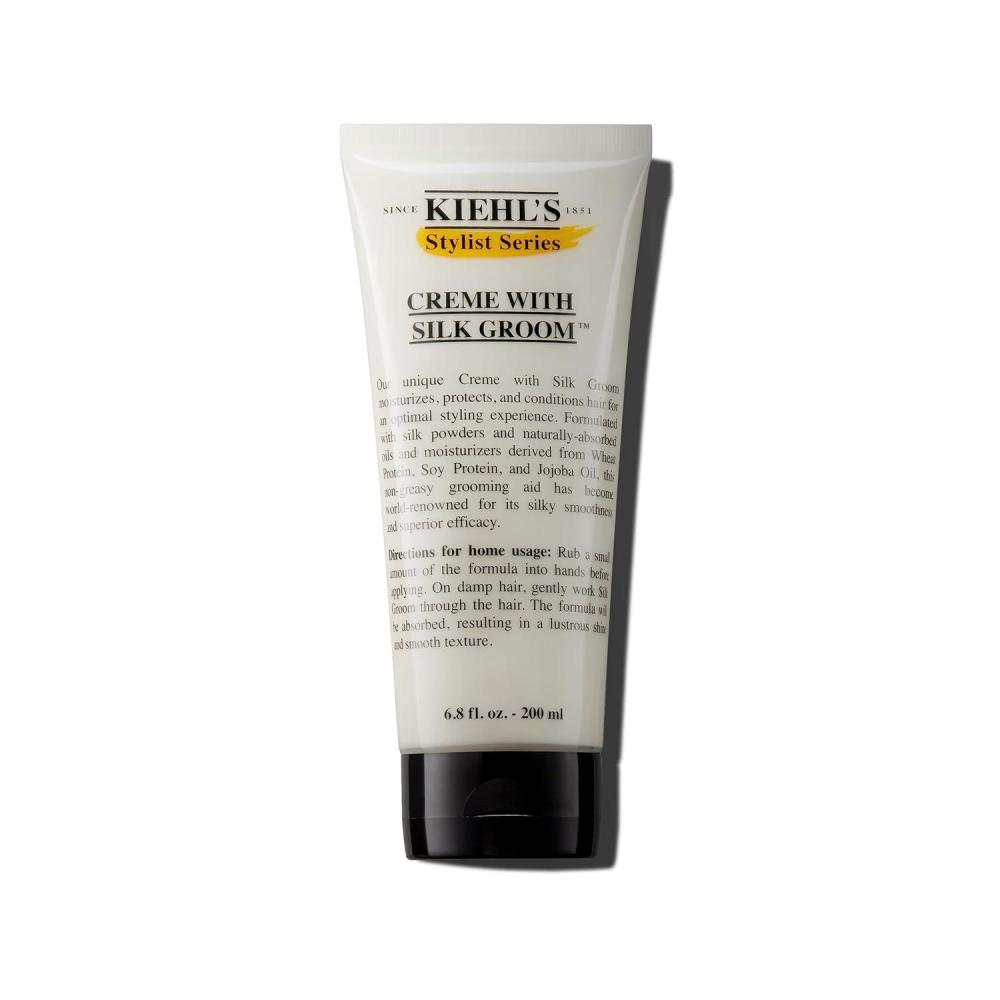 imageKiehls Crme with Silk Groom Nongreasy Hair Styling Cream Helps Moisturize ampamp Smooth Hair Adds Lustrous Shine with Jojoba Oil for All Hair Types  68 fl oz