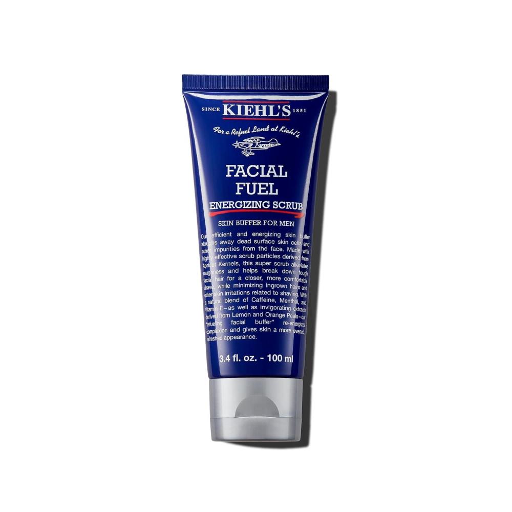 imageKiehls Facial Fuel Exfoliating Face Scrub Facial Cleanser for Men Smooths Skin ampamp Removes Dead Skin Dirt ampamp Oil Helps Soften Tough Facial Hair with Caffeine Menthol Vitamin E ampamp Citrus Extracts34 Fl Oz  100 ml