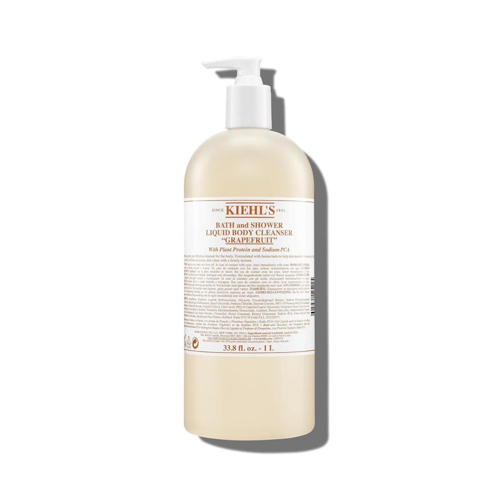 imageKiehls Grapefruit Liquid Body Cleanser Gentle and Refreshing Foaming Body Wash Aromatic Bath and Shower Experience Maintains Moisture Smooths Skin Conditions and Hydrates338 Fl Oz  1 Liter