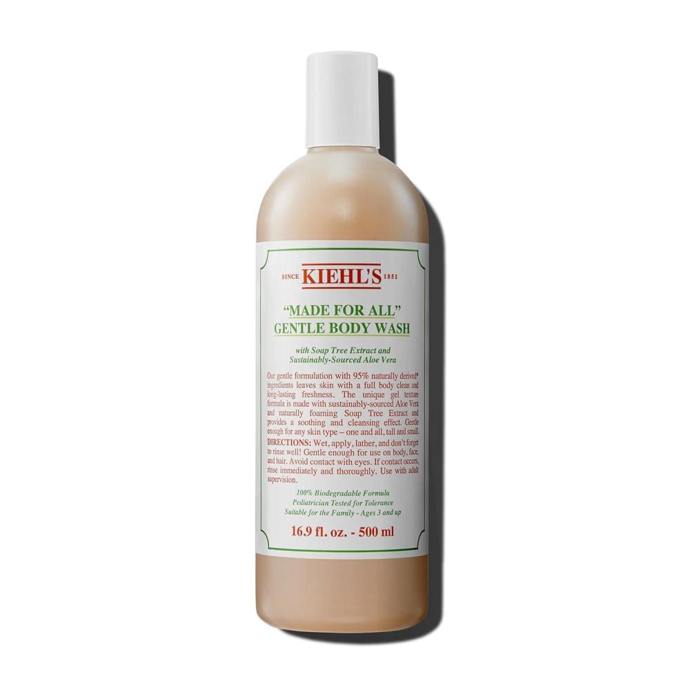 imageKiehls Made for All Gentle Body Cleanser Shower Gel for Body ampamp Hair with Aloe Vera ampamp Soap Tree Extract Suitable for Family All Skin Types Dermatologisttested Pediatriciantested  169 fl oz