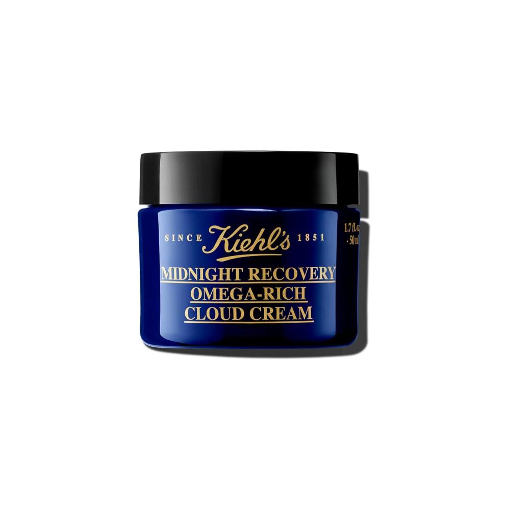 imageKiehls Midnight Recovery Omega Rich Botanical Night Cream Overnight Renewing Face Moisturizer Plumps ampamp Replenishes Skin Barrier with Omega Oils ampamp Fatty Acids Lavender Scent  17 fl oz
