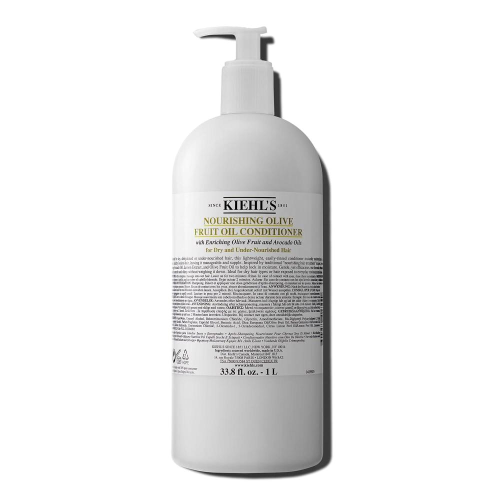 imageKiehls Nourishing Olive Fruit Oil Conditioner Moisturizing Hair Conditioner for Dry ampamp Damaged Hair Promotes Shine Helps Detangle Lightweight Formula with Avocado Oil ampamp Lemon Oil338 Fl Oz  1 Liter