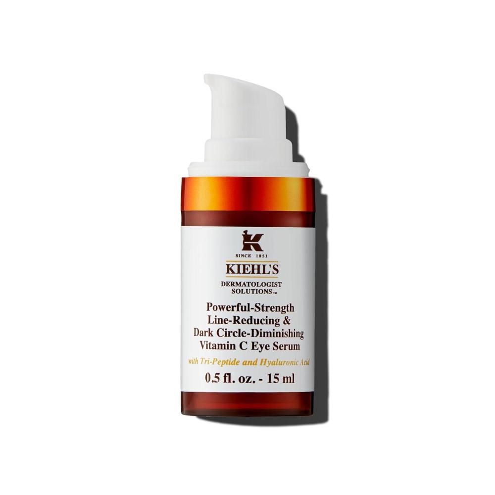imageKiehls PowerfulStrength 10 Vitamin C Eye Serum LineReducing ampamp Dark Circle Diminishing Eye Cream Smooths ampamp Hydrates Undereye for Puffiness ampamp Lines with Hyaluronic Acid ampamp TriPeptide  05 fl oz