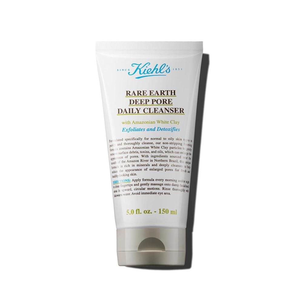 imageKiehls Rare Earth Deep Pore Daily Cleanser Gentle Exfoliating Face Wash for Oily Skin Detoxifies ampamp Exfoliates Skin Minimizes Pores with Amazonian White Clay Fragrancefree  5 fl oz