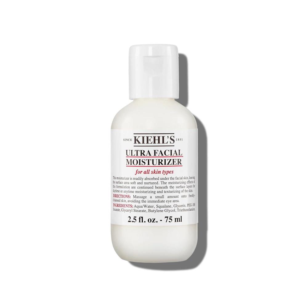 imageKiehls Ultra Facial Moisturizer for Easy Daily Hydration Infused with Squalane and Glycerin Replenishes Moisture Barrier and Softens Skin Suitable for All Skin Types FragranceFree25 Fl Oz  75 ml