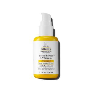 Kiehl’s Better Screen UV Serum SPF 50+, Invisible Facial Sunscreen with Collagen Peptide, UV Filters to Shield UVA & UVB, Helps Correct Visible Signs of Aging, Boosts Skin Radiance(1.7 Fl Oz (Pack of 1))