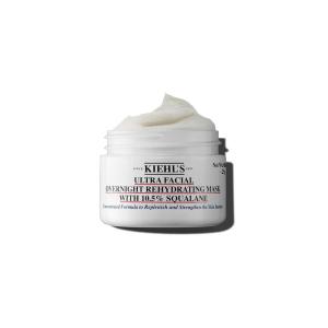 Kiehl’s Ultra Facial Overnight Hydrating Face Mask with 10.5% Squalane, Deeply Hydrates Skin & Strengthens Moisture Barrier, Treats Dryness & Flaky Skin, Paraben-free, Fragrance-free, All Skin Types(0.95 Fl Oz / 28 ml)
