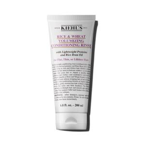 Kiehl’s Rice and Wheat Volumizing Conditioning Rinse, Hair Conditioner for Thin or Flat Hair, Helps Boost Volume for Thicker Looking Hair, Smooth Split Ends, Detangles Hair, with Proteins – 6.8 fl oz
